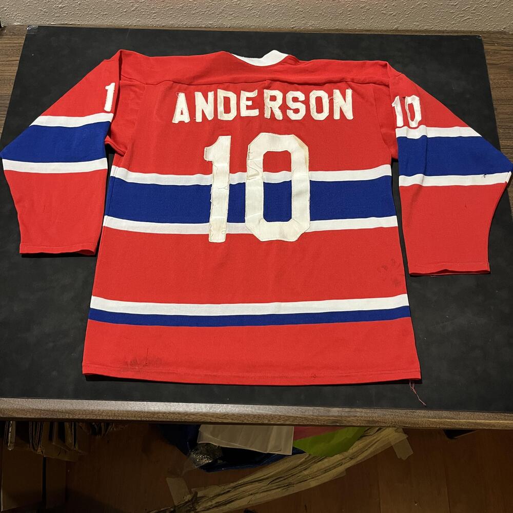 Vintage Montreal Canadiens Jersey 1970s Mens Large NHL Hockey Cooper 1980s